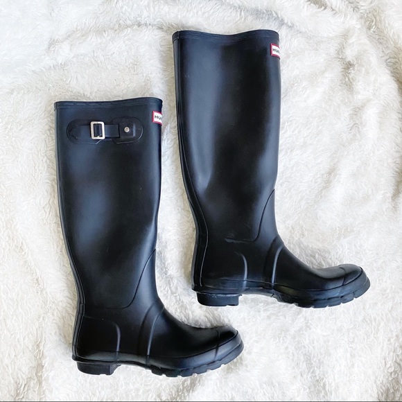 Hunter Shoes - Hunter Original Tall Black Boot Matte